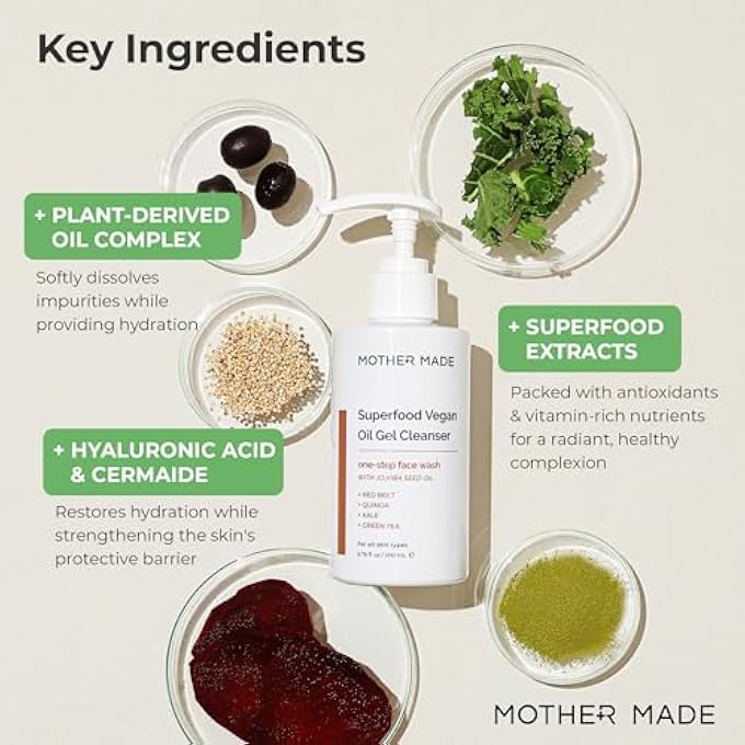 MOTHER MADE HEARTLEAF RICE DEEP GLOW PACK FACE CLEANSER 130ML - KOREAN BEAUTY MOCHI TEXTURE FOR DEEP PORE GENTLE CLEANSING, HYDRATING DAILY FACE WASH, NON-STRIPPING, GLASS SKIN GLOWING SKINCARE - Image 3